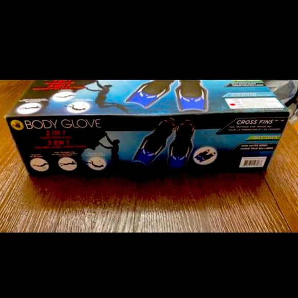 New! Body glove 3 in 1 cross fins snorkel dive swimming flippers - Picture 2 of 2